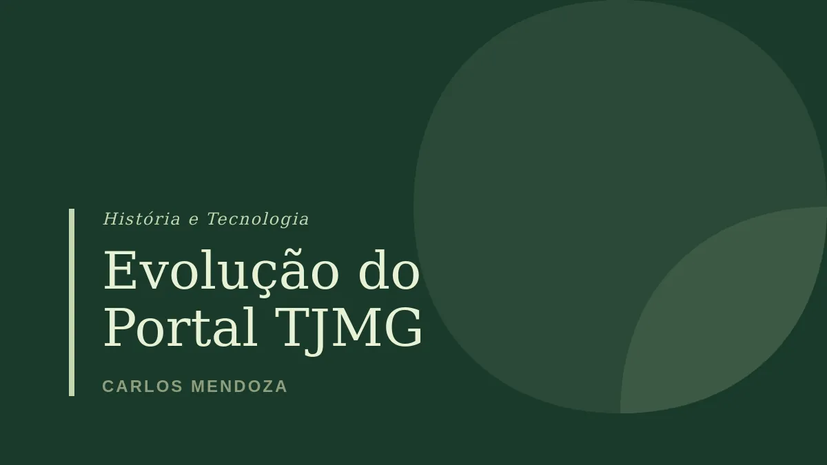 A Evolução do Portal TJMG: Da Consulta Processual ao Ecossistema Digital Integrado